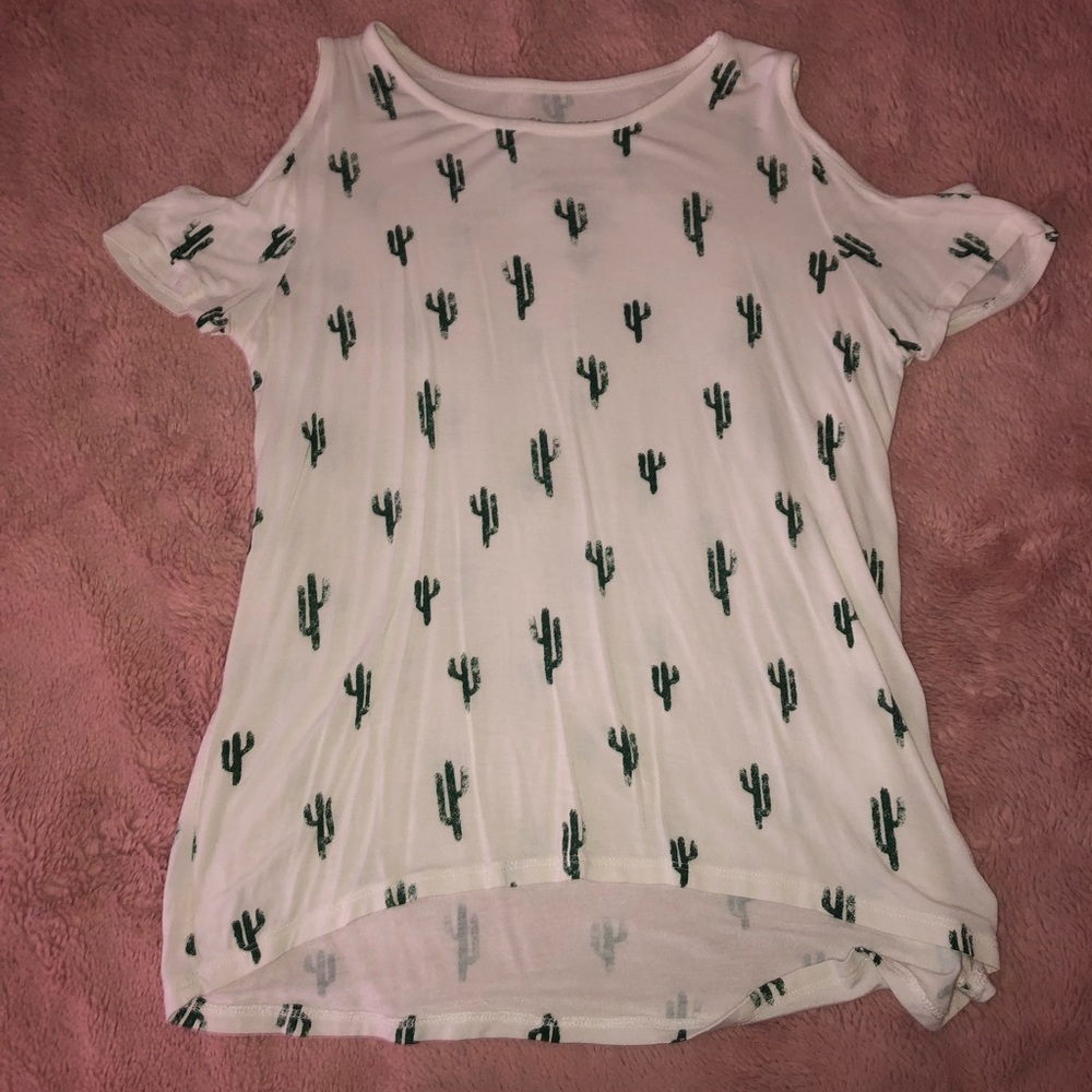 off the shoulder cactus top